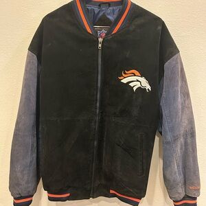 Men's Black and Blue Varsity Jacket